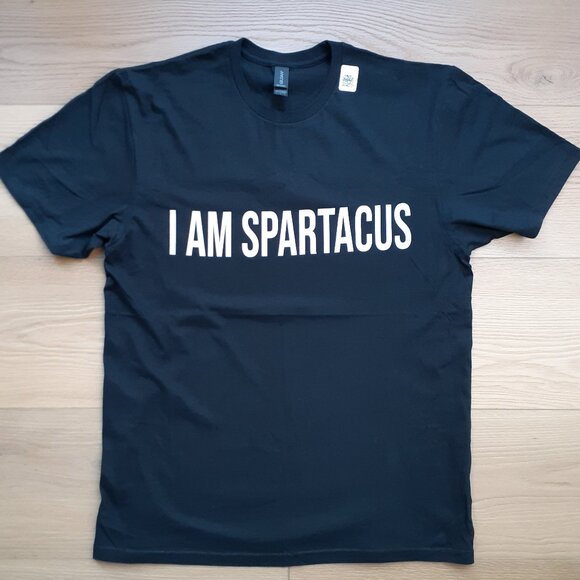 I am Spartacus - New Large Black T-Shirt - Picture 1 of 4
